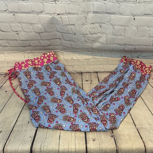 Bedtime Bliss Popcorn “You Make My Heart Pop” Pattern Bamboo Mom Joggers - Picture 1 of 3